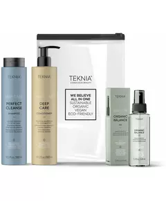 Lakme Teknia Sports Ritual Pack: Shampoo 300 ml + Conditioner 300 ml + Balance Oil 100 ml