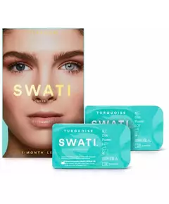 Swati Coloured 1-Month Lenses Turquoise 1 Pair