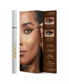 Swati Lash Adhesive Liquid Eyeliner Vanta Brown