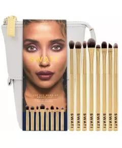 Swati Luxe Eye Make-Up Brush Set Gold 8 pcs