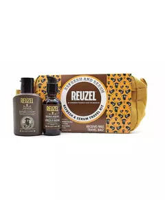 Reuzel Try Reuzel Beard kit - Refresh 100 ml + Bartserum 50 g + Reisetasche