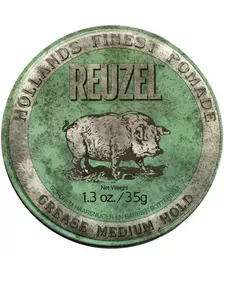 Reuzel Grünes Fett Mittlerer Halt Pomade 35 g