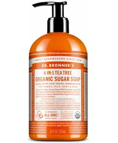 Dr. Bronner's Organic Sugar Soap Tea Tree 355 ml