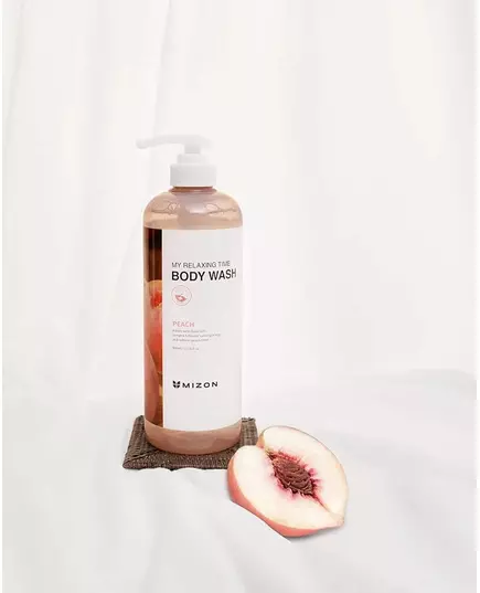 Mizon My Relaxing Time Body Wash Lovely Peach 800ml, image 2