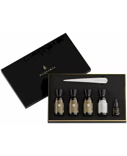 Alqvimia Supreme Beauty & Spa Experience calm kit: anti-stress body oil 30ml + anti-stress body elixir 30ml + anti-stress bath and shower gel 30ml + naturally pure body scrub 30ml + preparation of essential oils spirituality 5ml, image 2