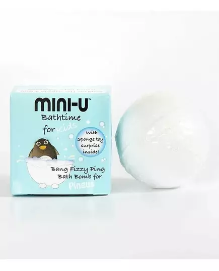 Mini-U Bang Fizzy Pink bath bomb white 50g, image 2