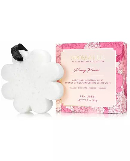 Spongelle Boxed White Flower Peony Flower White 1pc