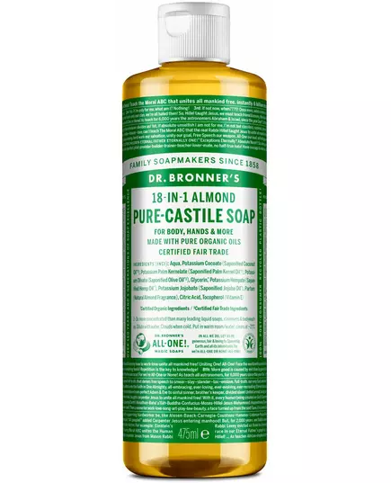 Dr. Bronner's 18-in-1 Liquid Soap Almond 475 ml