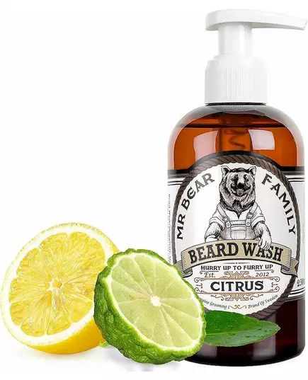 Mr Bear Family Beard Wash Citrus 250ml, image 2