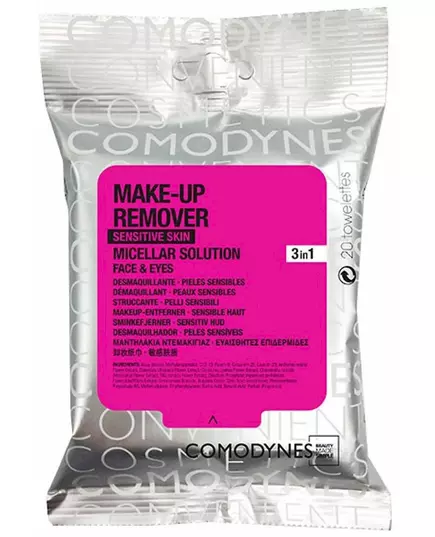 Comodynes Micellar Solution makeup remover wipes 20pcs