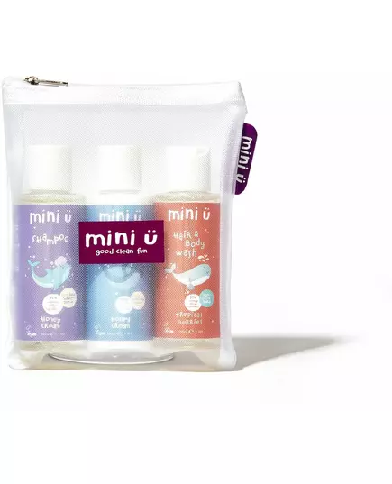 Mini-U Travel Kit Shampoo 100 ml+Conditioner 100 ml+Hair & Body Wash 100 ml, image 2