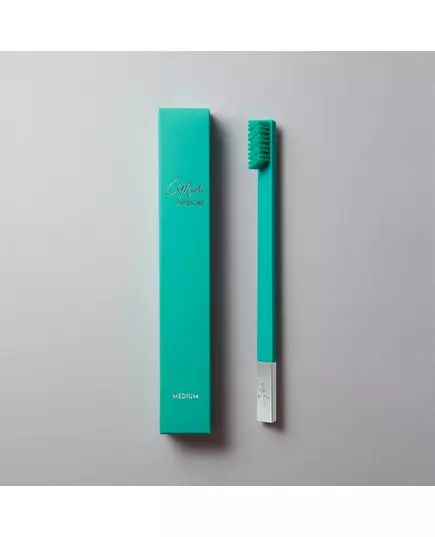 Apriori Slim Medium toothbrush Turquoise Blue Silver, image 2