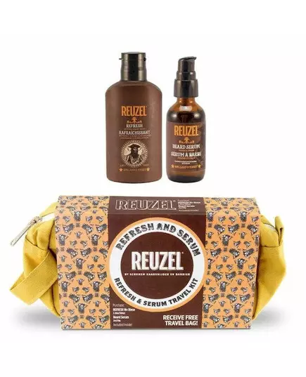 Reuzel Try Reuzel Beard kit - Refresh 100 ml + beard serum 50 g + travel bag, image 2