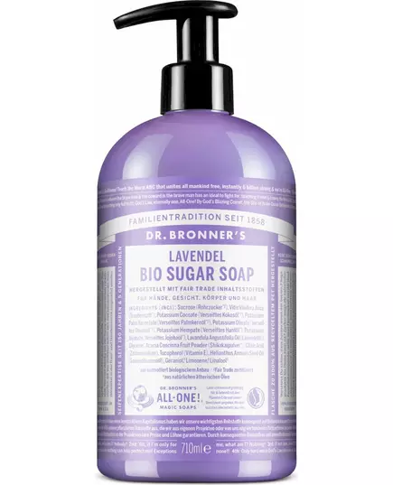 Dr. Bronner's Organic Sugar Soap Lavender 355 ml, image 2