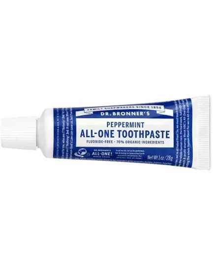 Dr. Bronner's Toothpaste Peppermint Travel Size 28 g, image 2