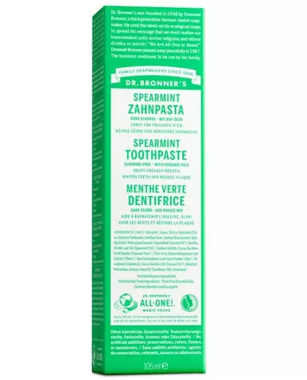 Dr. Bronner's Toothpaste Spearmint 140 g, image 2