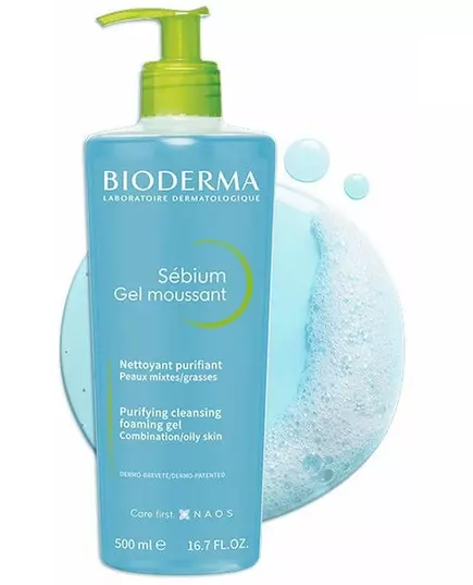 Bioderma Sebium Purifying foaming gel 500ml, image 2