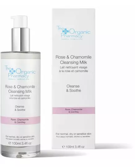 The Organic Pharmacy Rose And Chamomile Cleansing Milk 100ml, image 2