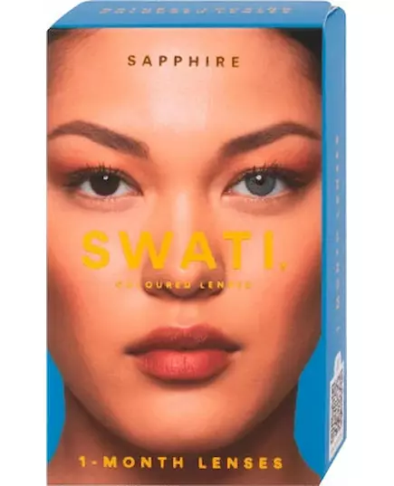 Swati Coloured 1-Month Lenses Sapphire 1 Pair, image 3