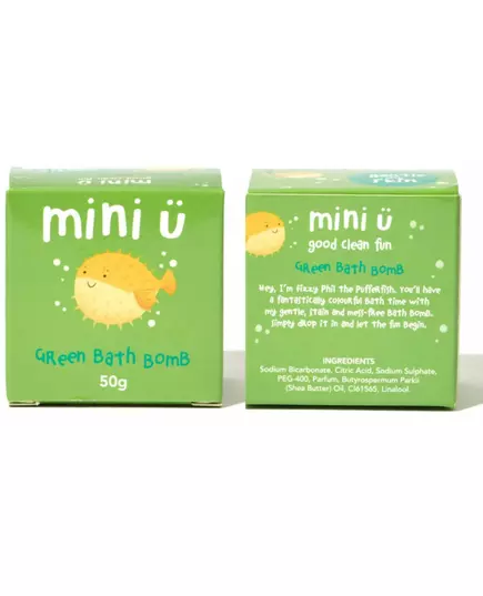 Mini-U Single Green Bath Bomb 50 g , image 3