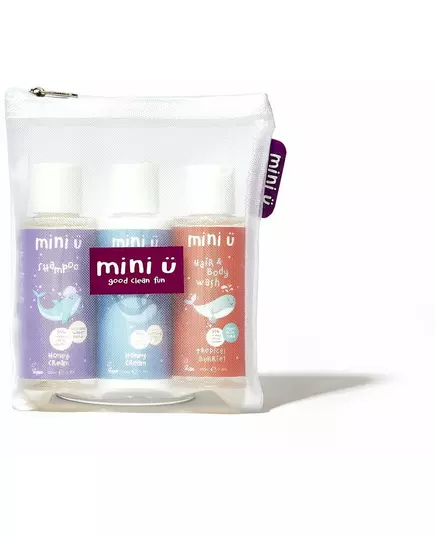 Mini-U Hair and Skincare set: Honey Cream Shampoo 100ml + Honey Cream Conditioner 100ml + Tropical Berries Hair & Bodywash 100ml, image 2