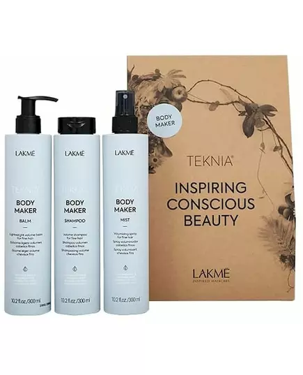 Lakme Tkn Retail Pack Body Maker: Shampoo 300 ml + Balm 300 ml + Mist 300 ml