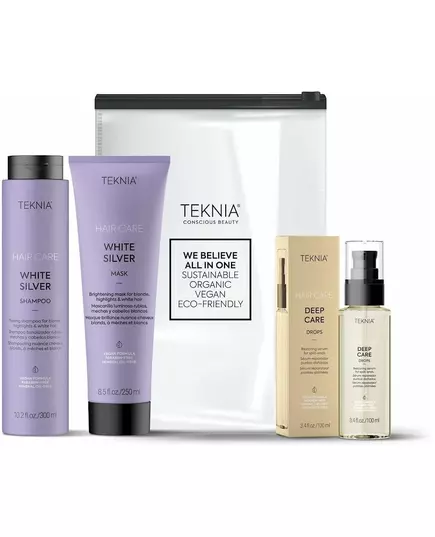 Lakme Teknia Blonde Lovers Pack: Shampoo 300 ml + Mask 250 ml + Deep Care Drops 100 ml