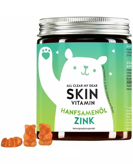 Bears With Benefits All Clear My Dear Skin Vitamins Mit Hanföl & Zink 60 pcs 150 g