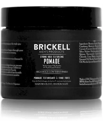 Brickell Men's Strong Hold texturizing pomade 59ml