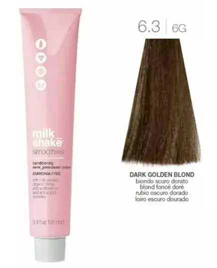 Milk_Shake Smoothies Semi Permanent Color 6.3 Dark Golden Blond 100ml, image 3