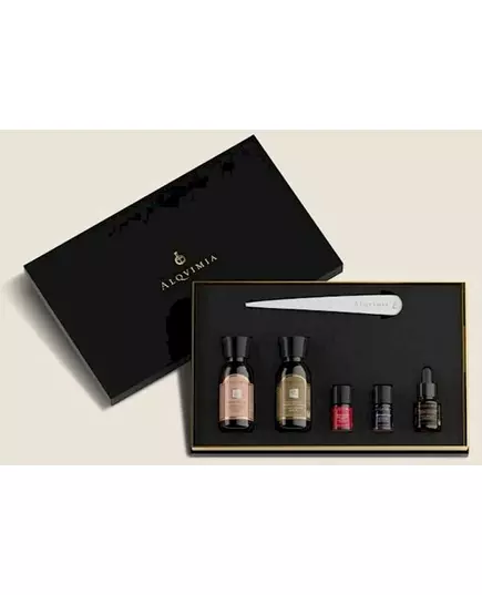 Alqvimia Supreme Beauty & Spa Experience Him & Her kit: Bust Beautifying body oil 30 ml + Lavender Relaxing body oil 30 ml + Sensuality Body Nectar Woman body oil 3 ml + Seductive Man body oil 3 ml + Mind Opening essential oil blend 5 ml, image 2