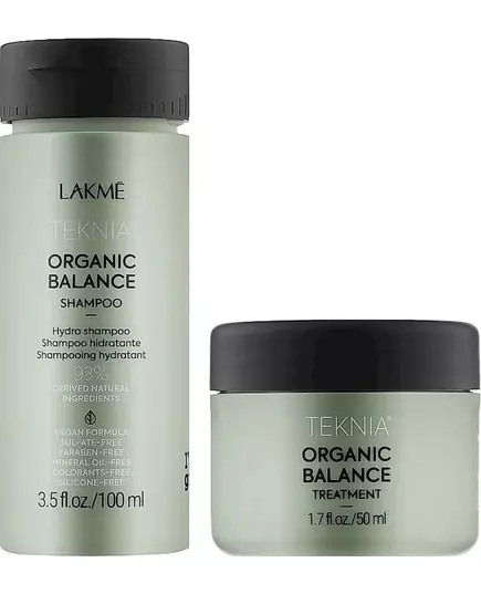 Lakme Teknia travel pack Organic Balance: Shampoo 100 ml + Treatments 100 ml, image 2