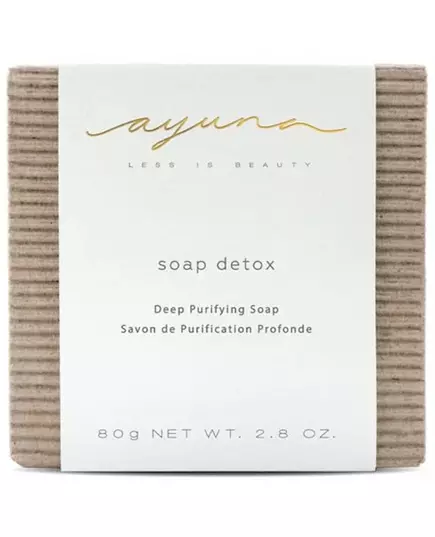 Ayuna Deeply Purifying Soap Soap Detox 80g, image 3