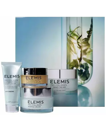 Elemis VIP kit: Elemis Pro-Collagen Oxygenating night cream 15ml + Elemis Pro-Collagen Marine cream 30ml + Elemis Pro-Collagen cleansing balm 20g, image 2