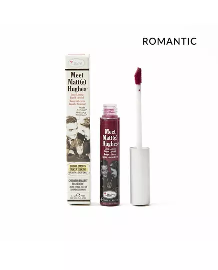 TheBalm Meet Matt(e) Hughes long lasting liquid lipstick Romantic Crimson 7.4ml, image 2