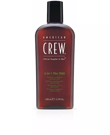 American Crew 3in1 Tea Tree shampoo, conditioner and body wash 100ml