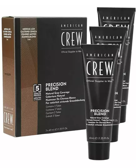 American Crew Precision Blend hair color 3x40ml Medium Ash 5-6