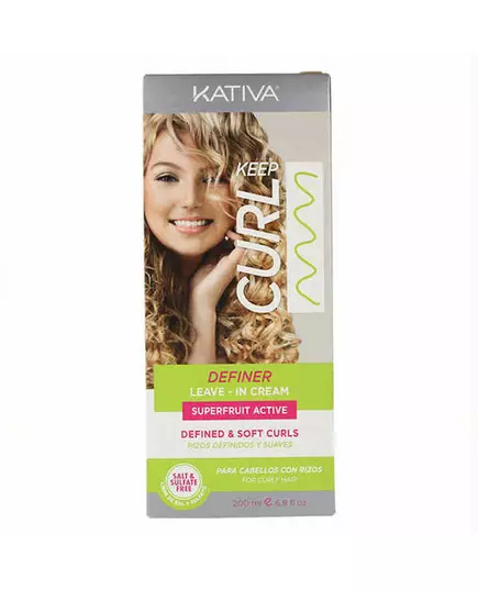 Curl defining cream Keep Curl Definer Leave In Kativa (200 ml)