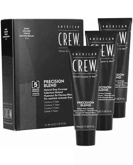 American Crew Precision Blend hair color 3x40ml Dark 2-3, image 3