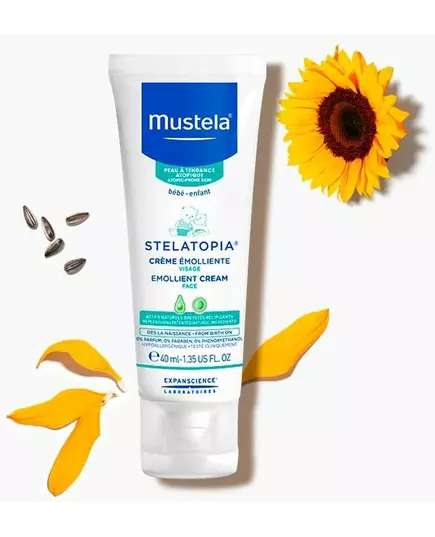 Mustela Stelatopia Emollient face cream 40ml, image 2