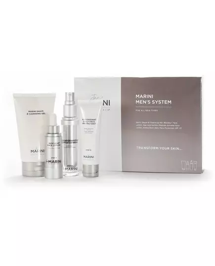 Jan Marini Men's System: shave & cleansing gel 148ml + Bioclear lotion 30ml + Age Intervention peptide extreme 30ml + Antioxidant daily face protectant SPF 33 57g, image 2