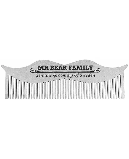 Mr Bear Family Moustache Comb Steel 1pc