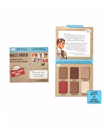 TheBalm Male Order First Class Male eyeshadow palette 13.2g