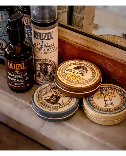 Reuzel Beard Try Me kit: Wood & Spice Beard foam 70ml + Beard balm 35g, image 3