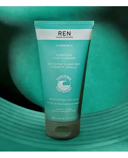 Ren Clearcalm Clarifying Clay Cleanser 150ml, image 2