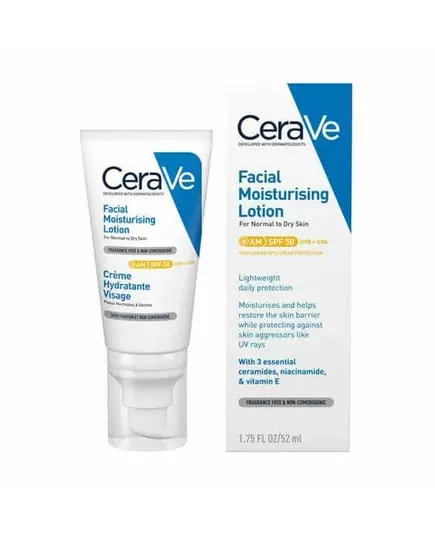 CeraVe SPF50 Moisturising Face Lotion 52 ml