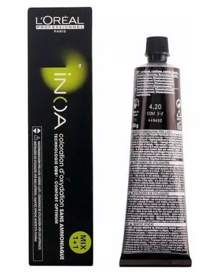 L'Oréal Professionnel Inoa Ammoniakfreies oxidierendes Haarfärbemittel Farbton #4,20 60g