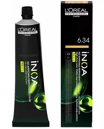 L'Oréal Professionnel L'Oréal Professionnel Inoa Ammonia-Free Oxidising Hair Dye Inoa shade #6,34 60g