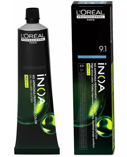 L'Oréal Professionnel Inoa Ammonia-Free Oxidising Hair Colour L'Oréal Professionnel Inoa shade #9,1 60 g