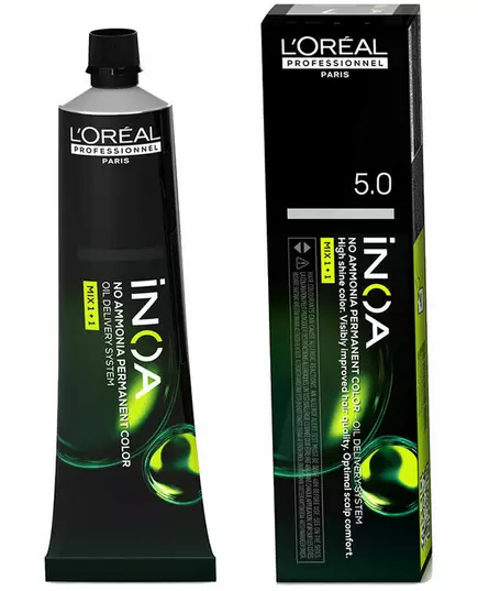 L'Oréal Professionnel L'Oréal Professionnel Inoa Ammonia-Free Oxidising Hair Dye Inoa shade #5,0 60g